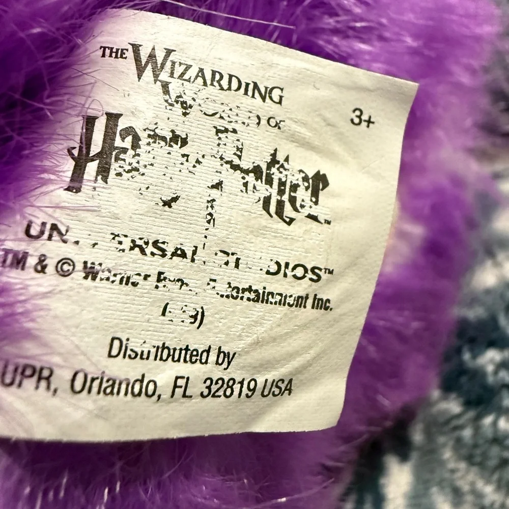 Harry Potter Pygmy Puff Purple Plush Hedgehog stuffed Toy Universal Studios